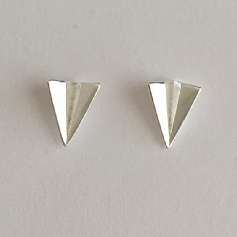 New Simple Origami Airplane Earrings Alloy Plating Cute Little Airplane Earrings Geometric Earrings Wholesale