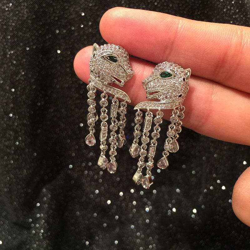 Fashion Cartoon Animal Earrings Retro Long Fringe Earrings