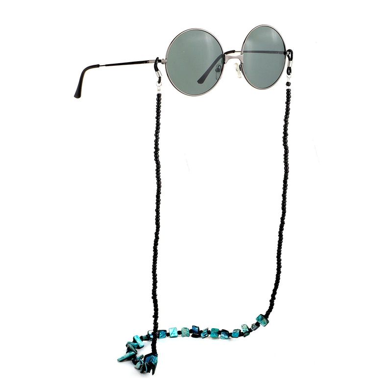 Simple New Handmade Beaded Shell Girl Sunglasses Chain Silver Glasses Rope Wholesale