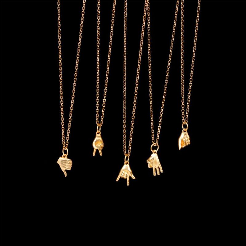 Fashion Geometric Stainless Steel Copper Plating Necklace