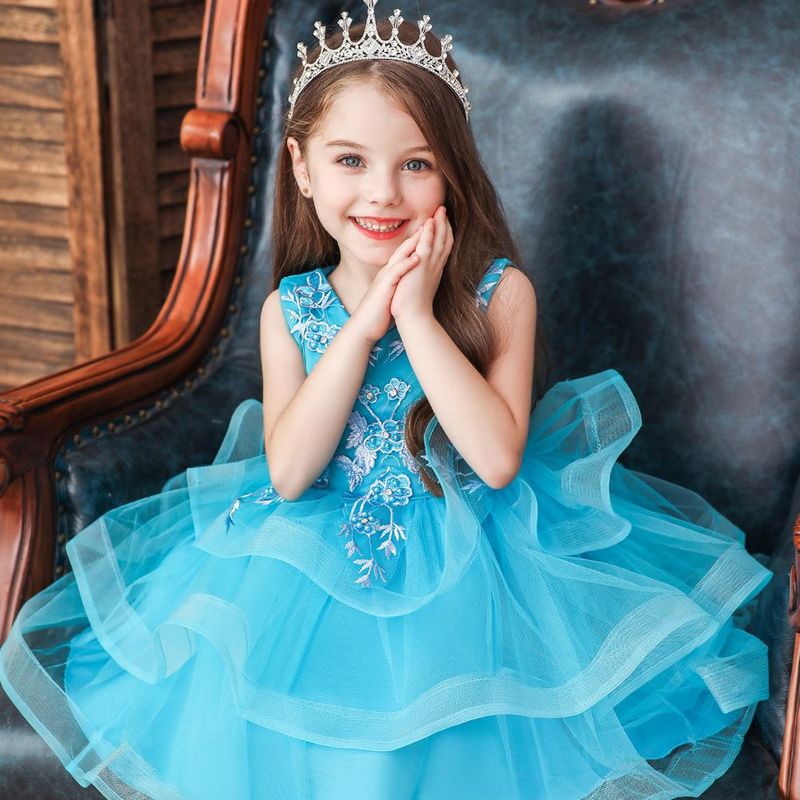 Nuevo Vestido Para Niños Vestido De Princesa Vestido De Novia De Niña De Flores Falda De Tutú Disfraz De Niña