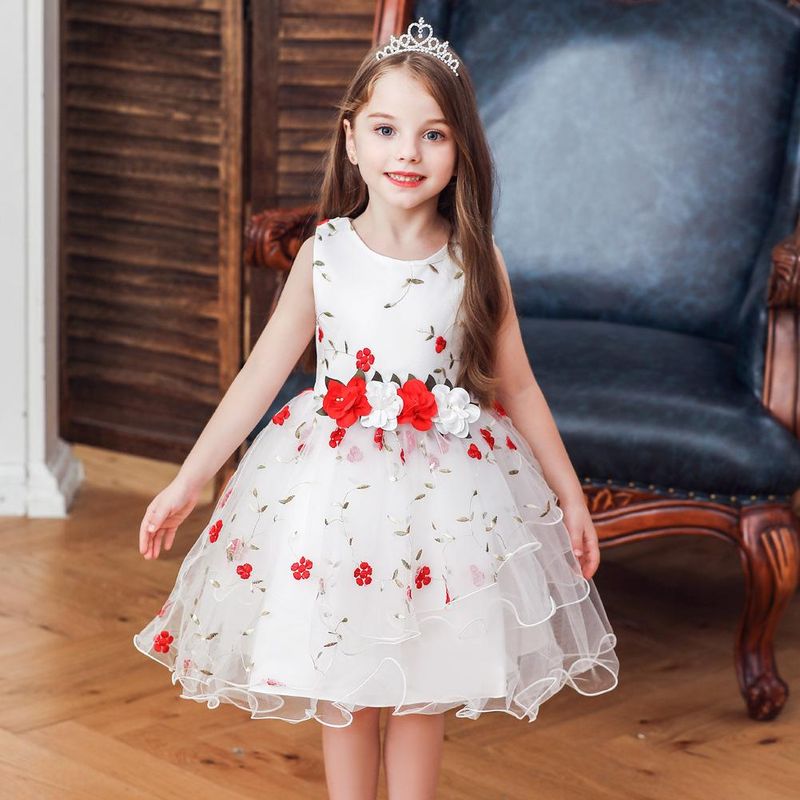 Children's Dress Floral Dress Flower Girl Dress Princess Skirt Girl Pettiskirt Costume