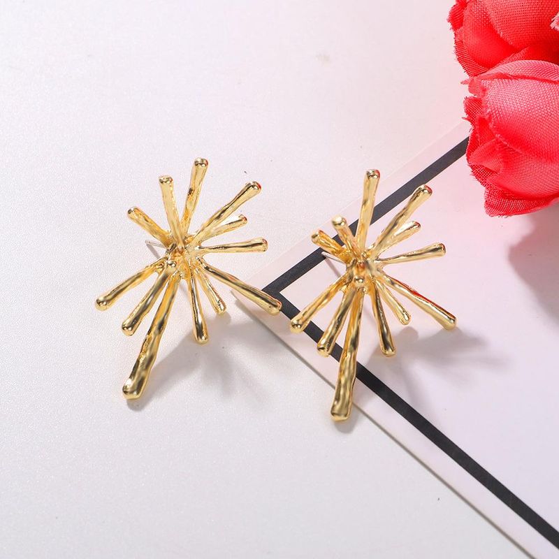 New Simple Personality Exaggerated Creative Needle Alloy Earrings For Women