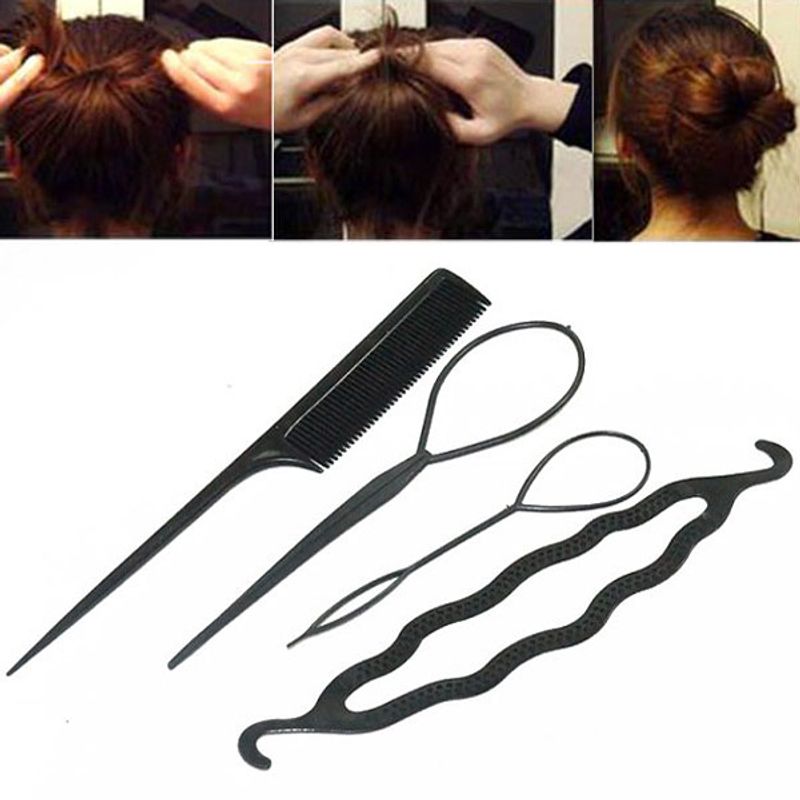 Hair Stylist Four-piece Set Korean Style Hair Styling Hair Pin Pull Hair Pin Hair Tools Wholesale