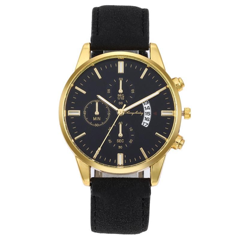 New Men&#39;s Business Watch Leather Casual Quartz Watch Wholesale