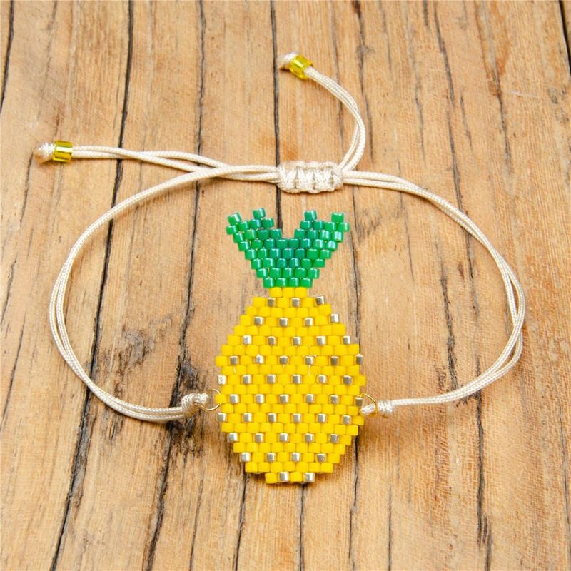 Women&#39;s Bracelet Fruit Jewelry Miyuki Beads Hand-woven Pineapple Suppliers China Wholesales China