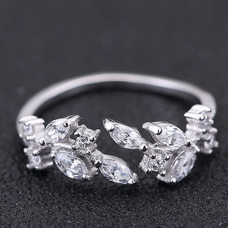 Jewellery For Women Korean Fashion Ol Bright Zircon Open Ring Wholesales Yiwu Suppliers China