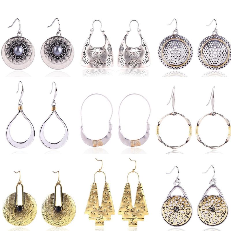 Nihaojewelry Creative Geometric Fashion Exaggerated Earrings Wholesale