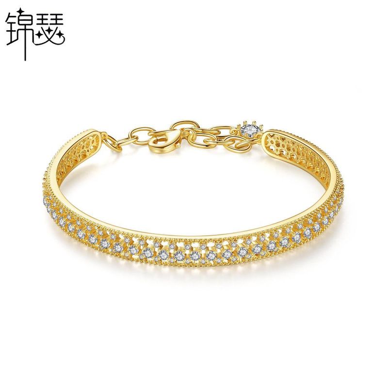 Jinse Lock Heart Armband Mode Persönlichkeit Beliebte Koreanische Version Hohles Einfaches Damen Armband Großhandel Geschenk