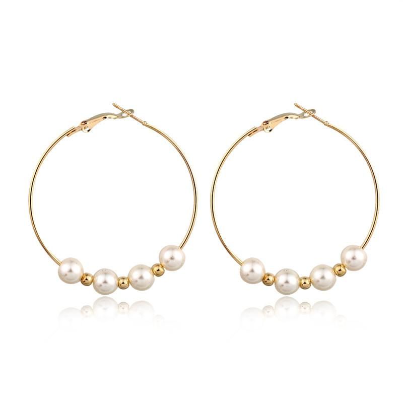 New Fashion Exaggerated Pearl Earrings Large Earrings Wholesale