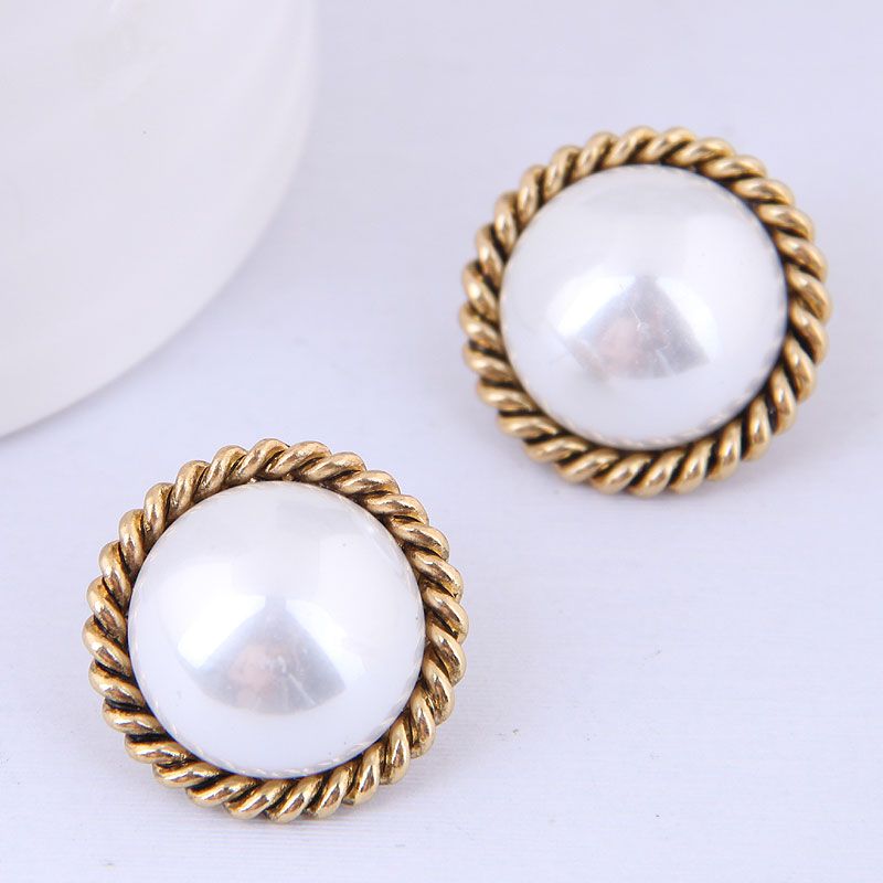 Korean Fashion Sweet Ol Pearl Earrings For Women Wholesale