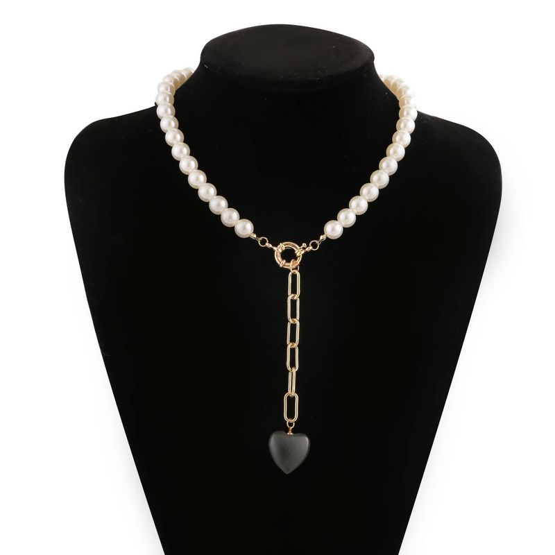 New Fashion Pearl Chain Pendant Bracelet Necklace Set Wholesale