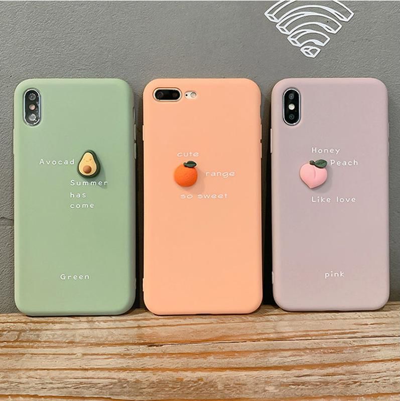 Avocado Orange Peach Suitable For Iphone 11 Apple Mobile Phone Case Huawei / Oppo / Vivo Cartoon Soft Shell