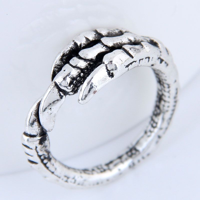 Yiwu Jewelry Wholesale Fashion Dragon Claw Retro Simple Open Ring