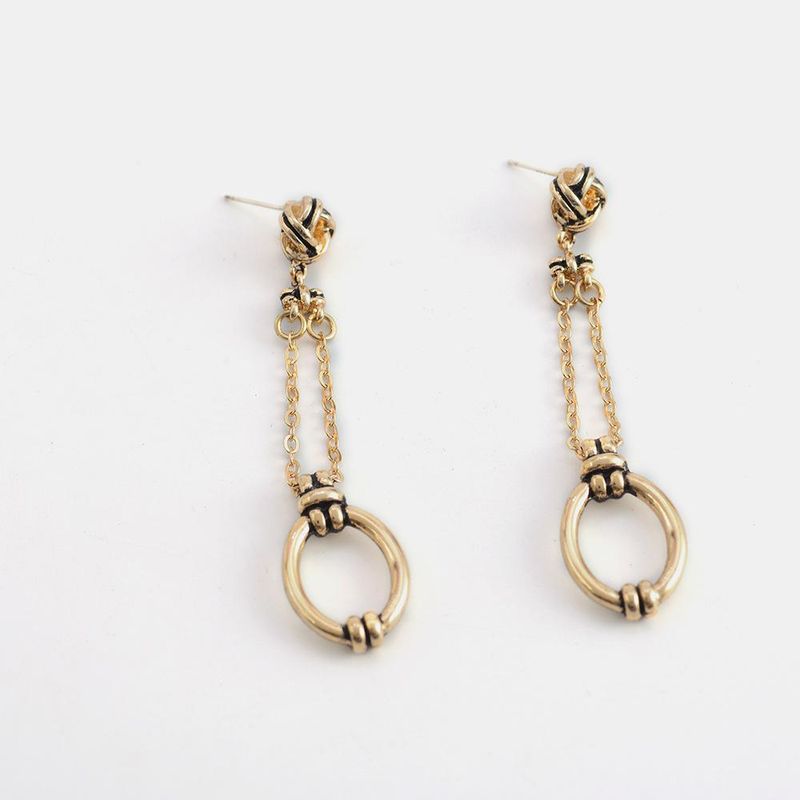 New Exaggerated Earrings S925 Silver Needle Popular Retro Long Wild Earrings Wholesale