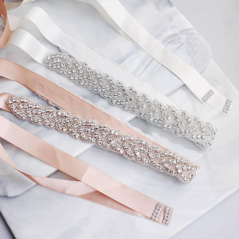 Bridal Waist Seal Hand Sewn Crystal Wedding Dress Rhinestone Belt Wholesale