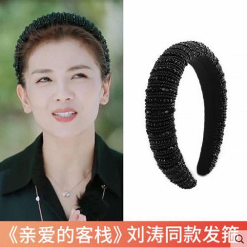 Liu Tao, Das Gleiche Stirnband, Lieber Gasthaus, All-match-star-stirnband, Schwarzes Stirnband, Breites Haarband, Dicke Haarkarte, Ausgehen