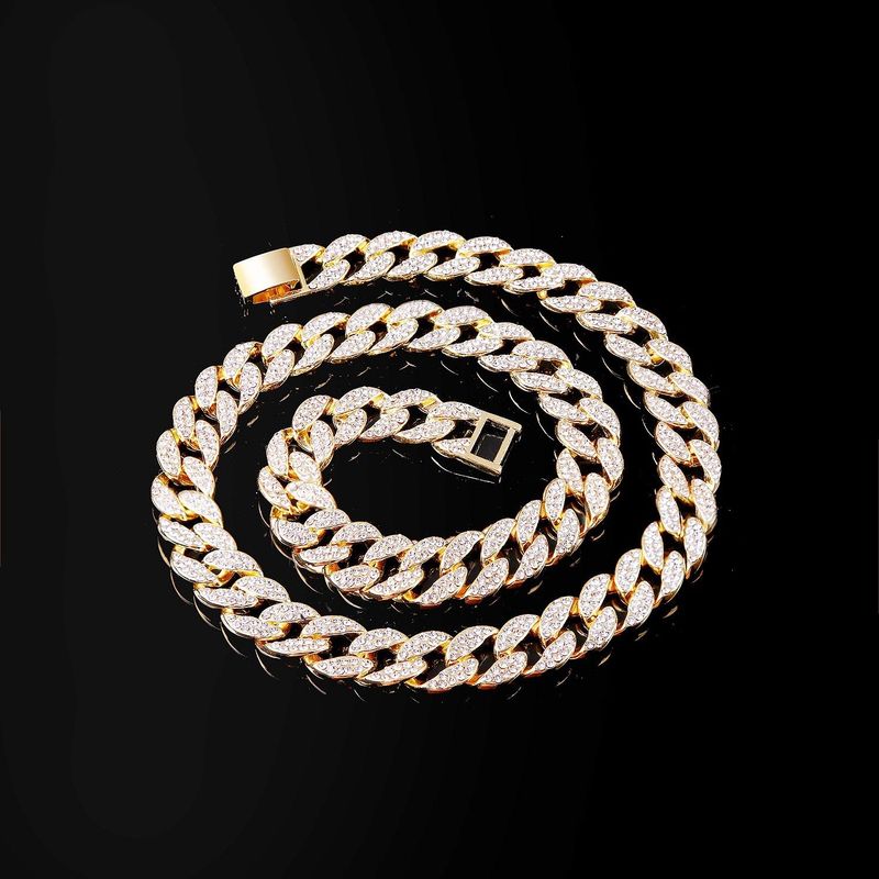 New Necklace Fashion Hiphop Full Diamond Thick Chain Necklace