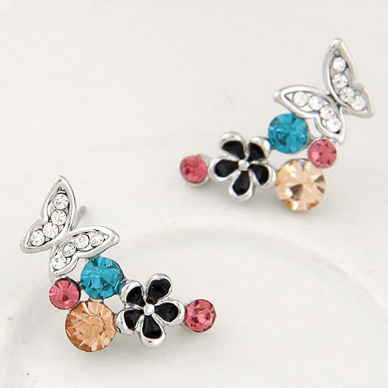Mode Schmuck Koreanisch Mode Süßer Schmetterling Tanz Blume Ohrringe Großhandel