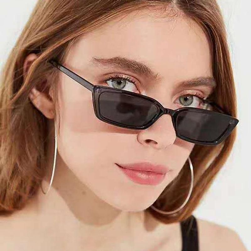 Retro New Narrow Frame Sunglasses Two Color Korean Sunglasses Hip Hop Sunglasses Wholesale