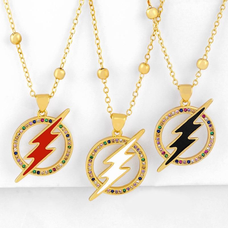 Nuevos Accesorios Colgante Collar Creative Lightning Diamond Necklace