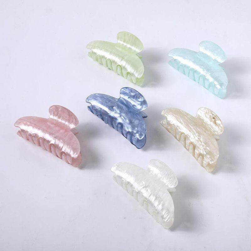 New Fashion Simple Acrylic Marble Pattern Cheap Grab Clip Wholesale