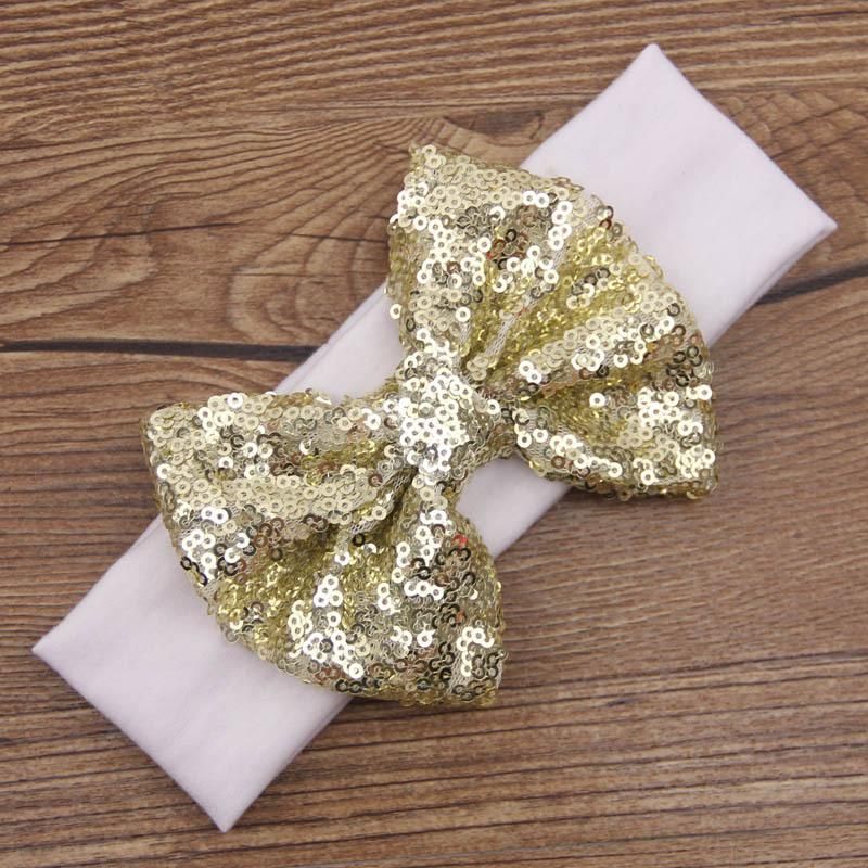 Children&#39;s Hair Band New Sequins Bow Hair Band Hair Accessories Christmas New Baby Gifts