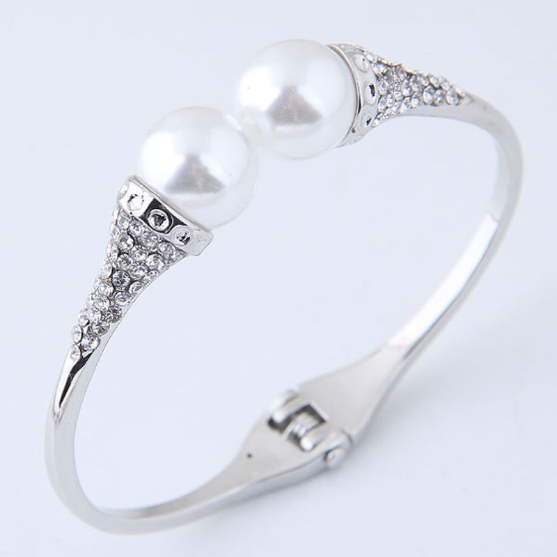 Bracelet D&#39;ouverture De Perles Simple Et Élégant Yiwu Nihaojewelry En Gros Nhsc210062