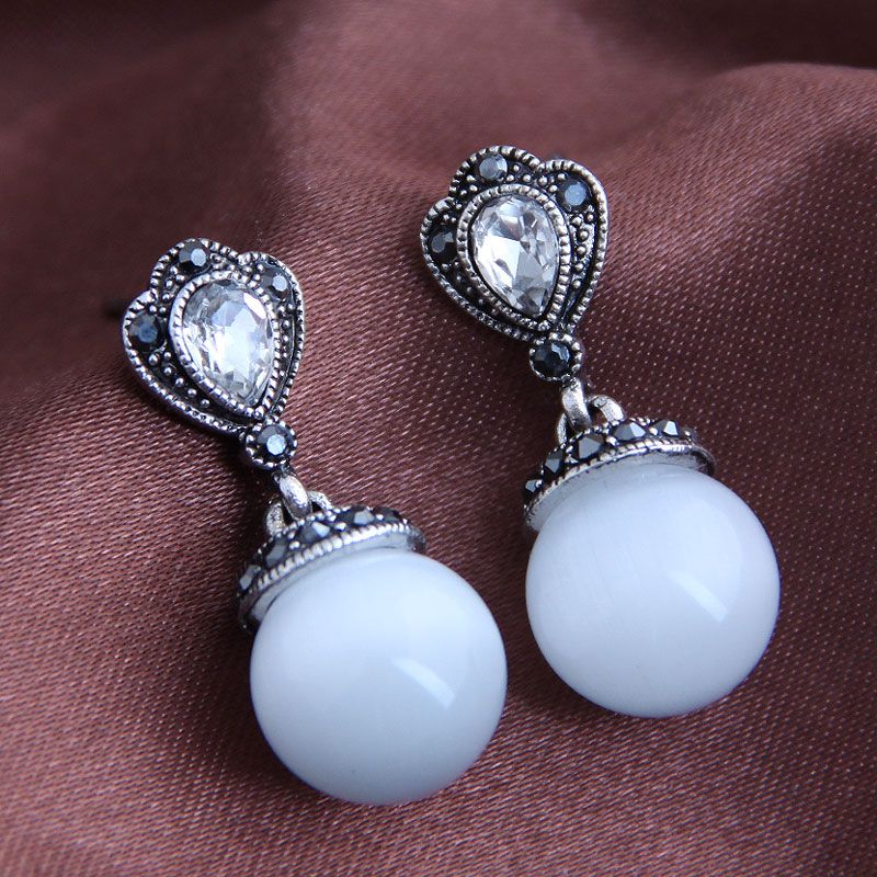 Korean Fashion Sweet Opal Earrings Yiwu Nihaojewelry Wholesale