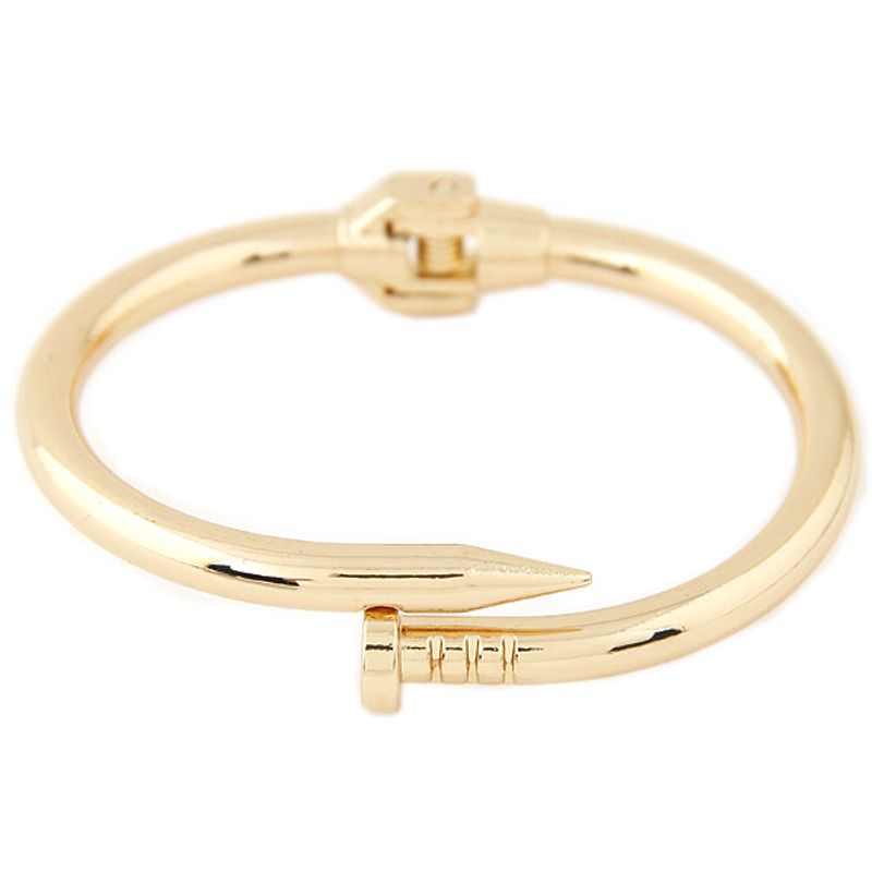 New Fashion Metal Trend Simple Nail Exaggerated Bracelet Wholesale Yiwu