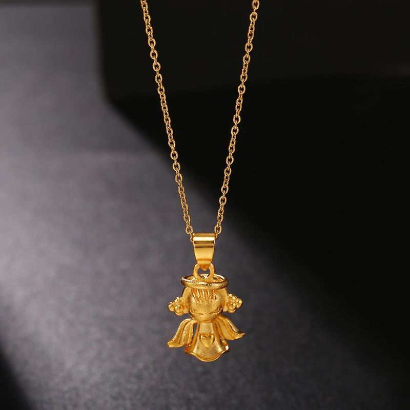 New Fashion Simple Cute Angel Baby Pendant Female Necklace Wholesale