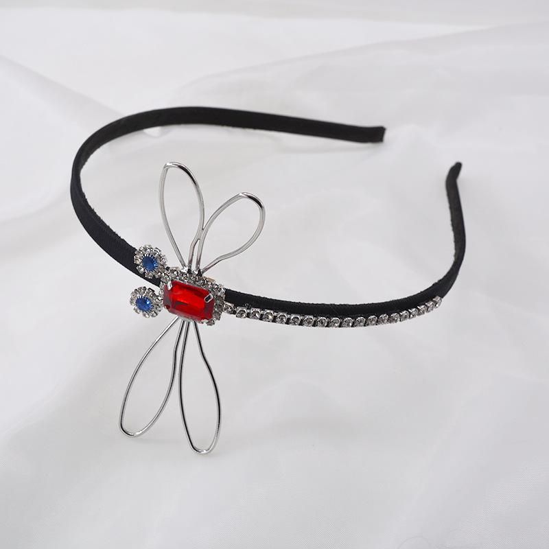 Barockes Stirnband Im Europäischen Und Amerikanischen Stil Diamant Kristall Stirnband Retro Palast Stirnband Libelle Strass Haarkarte Schmuck