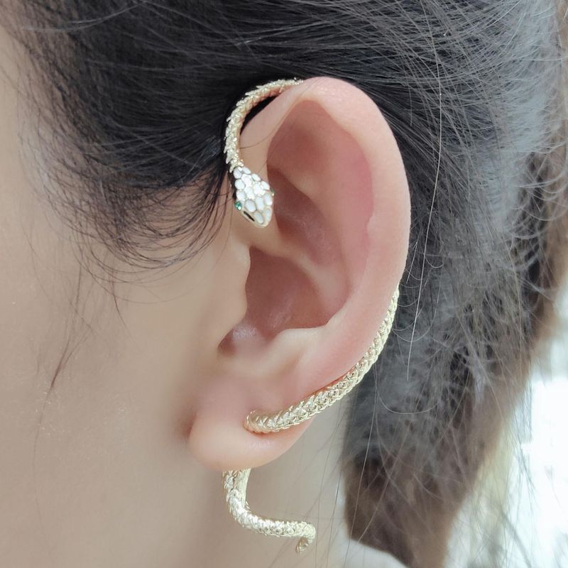 New Fashion Snake Earrings Exaggerated Single Ear Clip Wholesale