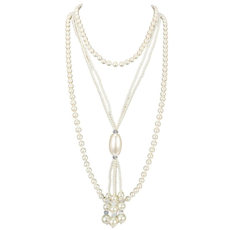 New Fashion Pearl Necklace 2 Piece Set Wholesale