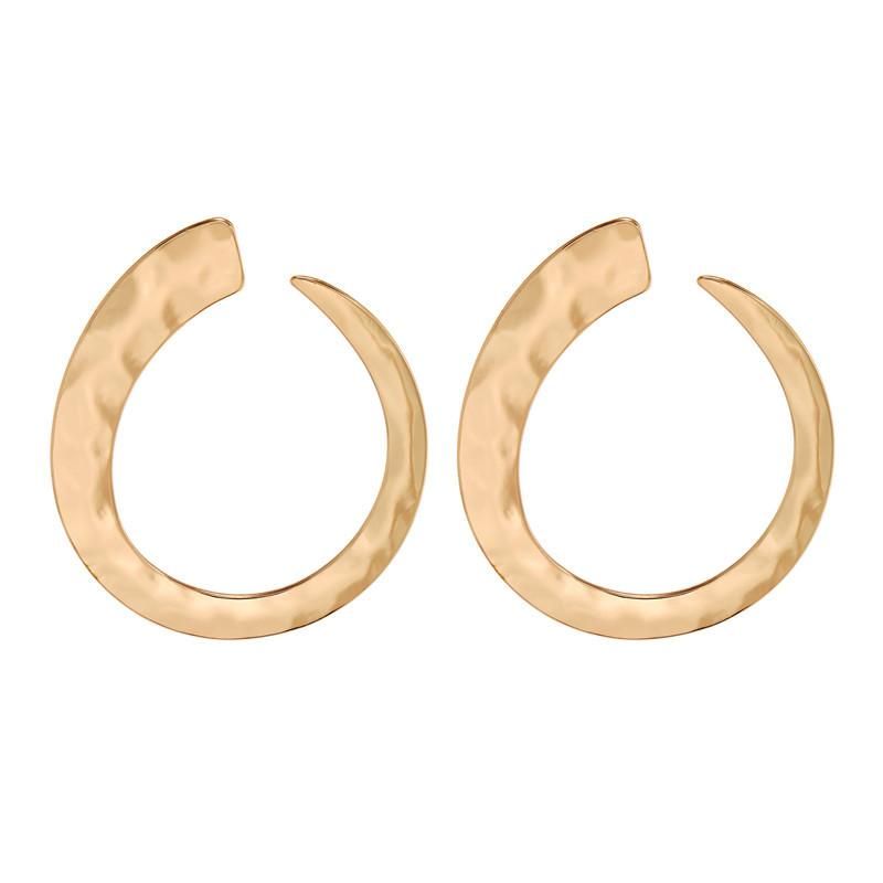 New Fashion Wild Alloy Geometric Irregular Circle Earrings Wholesale
