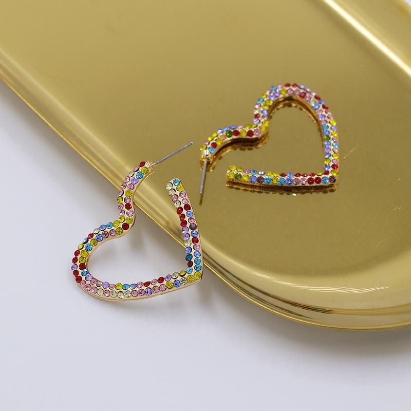 The New Heart-shaped Diamond Earrings For Women Wholesale