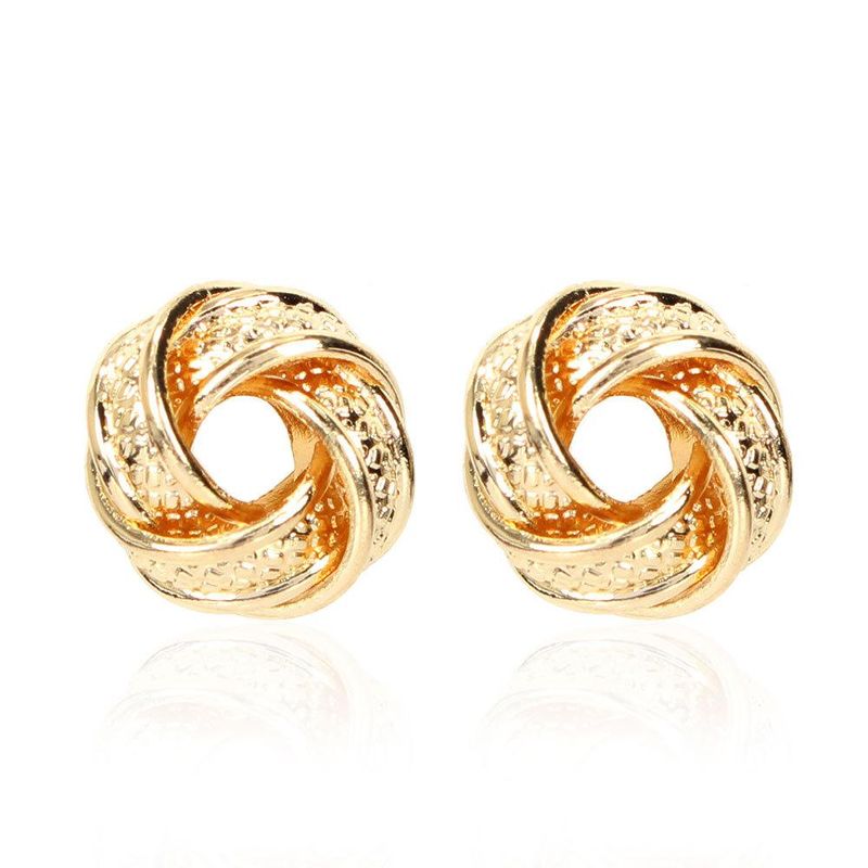 Simple And Stylish Geometric Wild Electroplating Earrings Wholesale