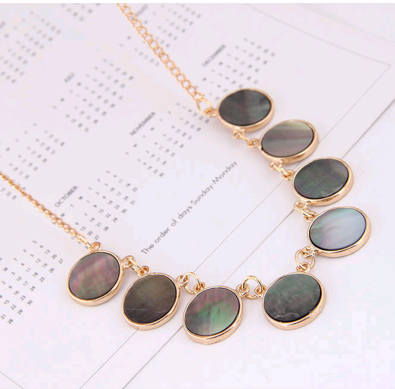 Exquisite Koreanische Mode Metall Einfache Shell Temperament Persönlichkeit Halskette