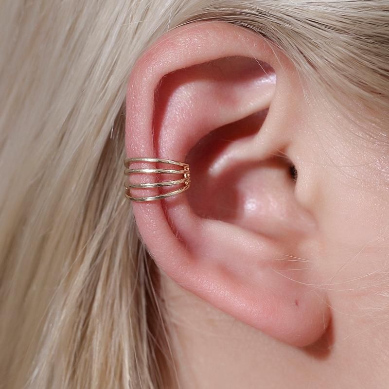 New Fashion Wild Popular Earrings Earrings Simple Lines Ear Bone Clip Wholesale