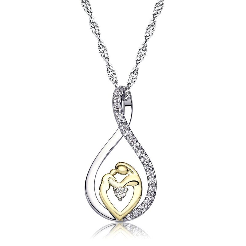 Mother Day Jewelry Silver Necklace Wholesale