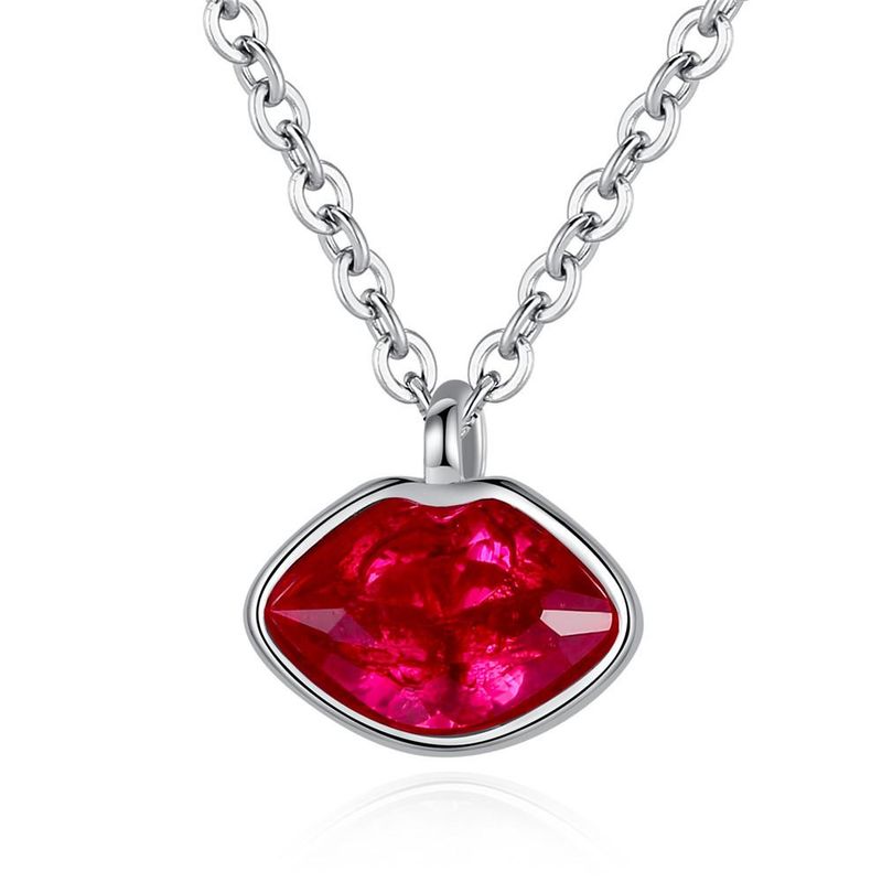 New Fashion Goddess Red Lips Temptation Valentine&#39;s Day Lipstick Necklace Wholesale