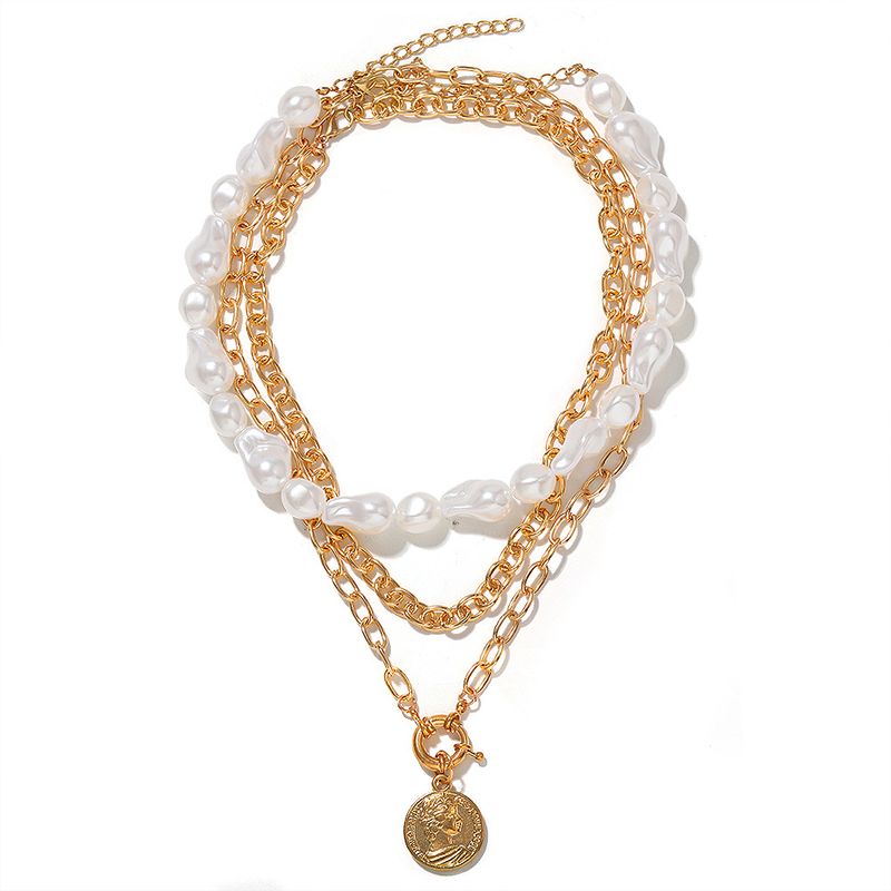 Fashion New Multi-layer  Pearl Necklace  Nihaojewelry Wholesale