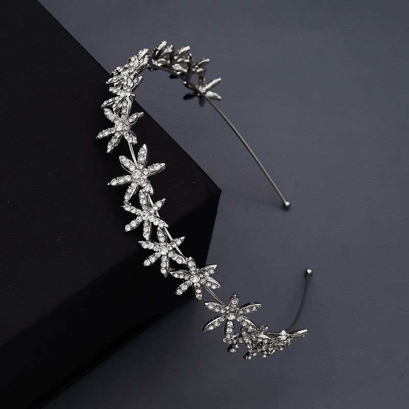 Korean Fashion Simple  Wedding Jewelry Alloy Stars Rhinestone Simple  Hair Accessories Nihaojewely Wholesale