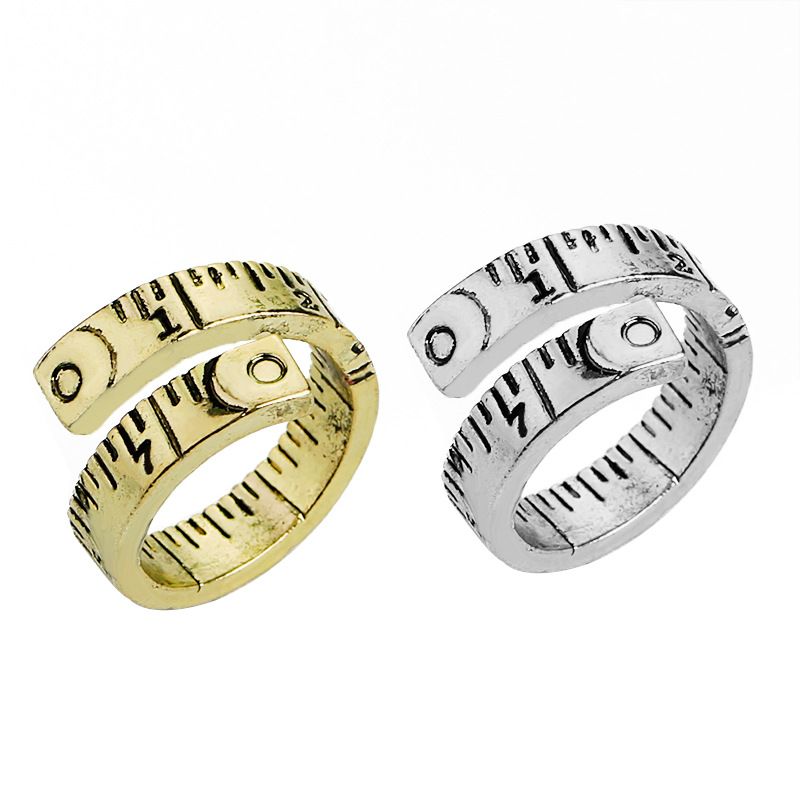 Außenhandel Hot Style Ring Europäische Und Amerikanische Mode Retro New Style Ring Trend Digital Maßband Damen Ring Accessoires Großhandel