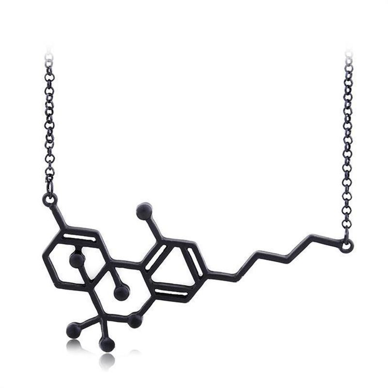 Women's Necklace Chain Clavicle Chain Fashion Popular Personality Jewelry Physical And Chemical Biological Molecular Structure Necklace Accessories