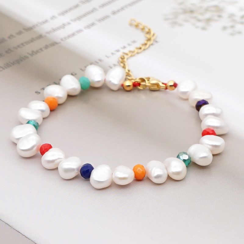 Simple Bracelet Female Temperament Pearls Natural Freshwater Baroque Pearl Crystal Original Jewelry Wholesale
