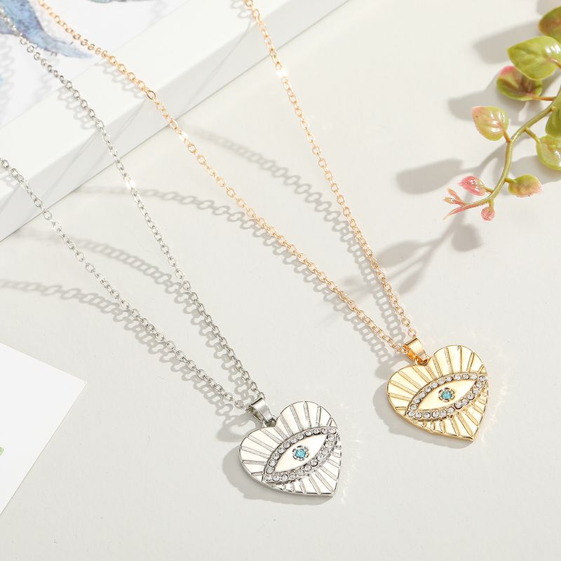 New Original Turkish Eye Necklace Point Diamond Love Blue Eyes Pendant Necklace Jewelry  Women's Necklace Wholesale