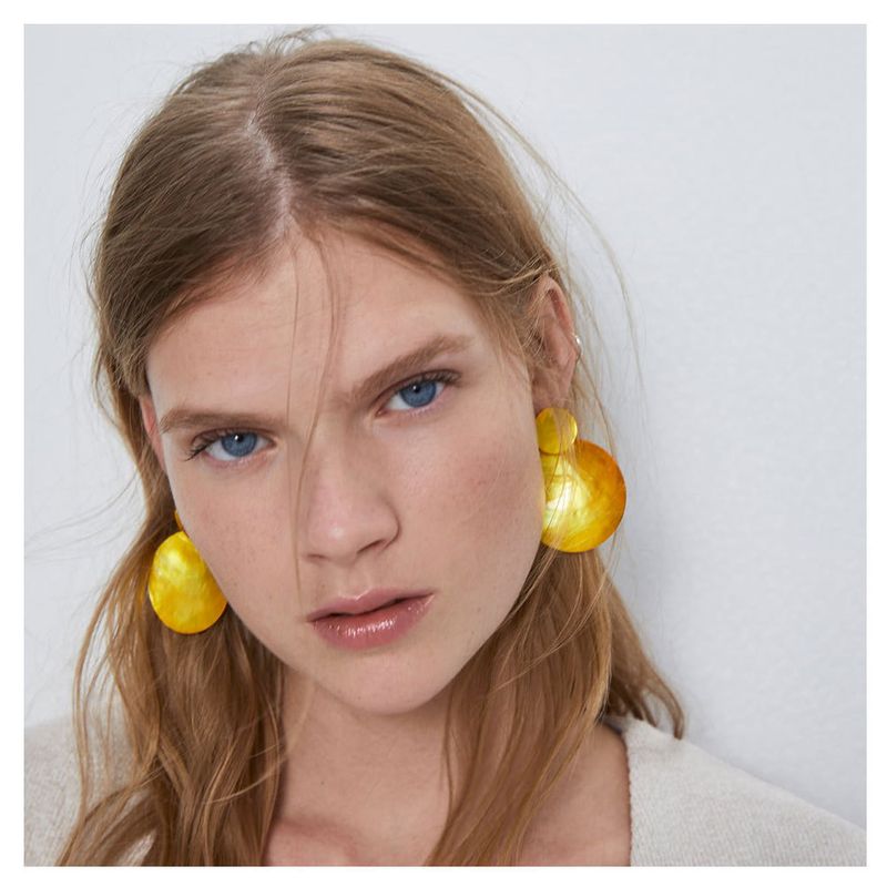 Fashion Temperament Wild Geometric Earrings Simple Round Earrings Wholesale Nihaojewelry