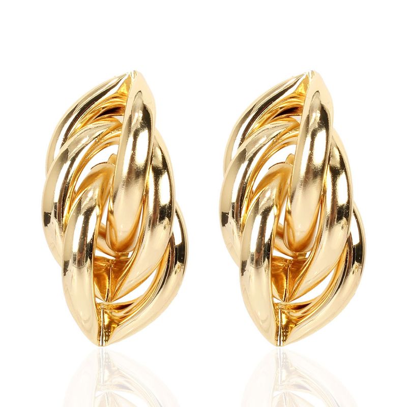 Fashion Geometric Metal Earrings Simple Personality Wild Street Beat Earrings Wholesale Nihaojewelry