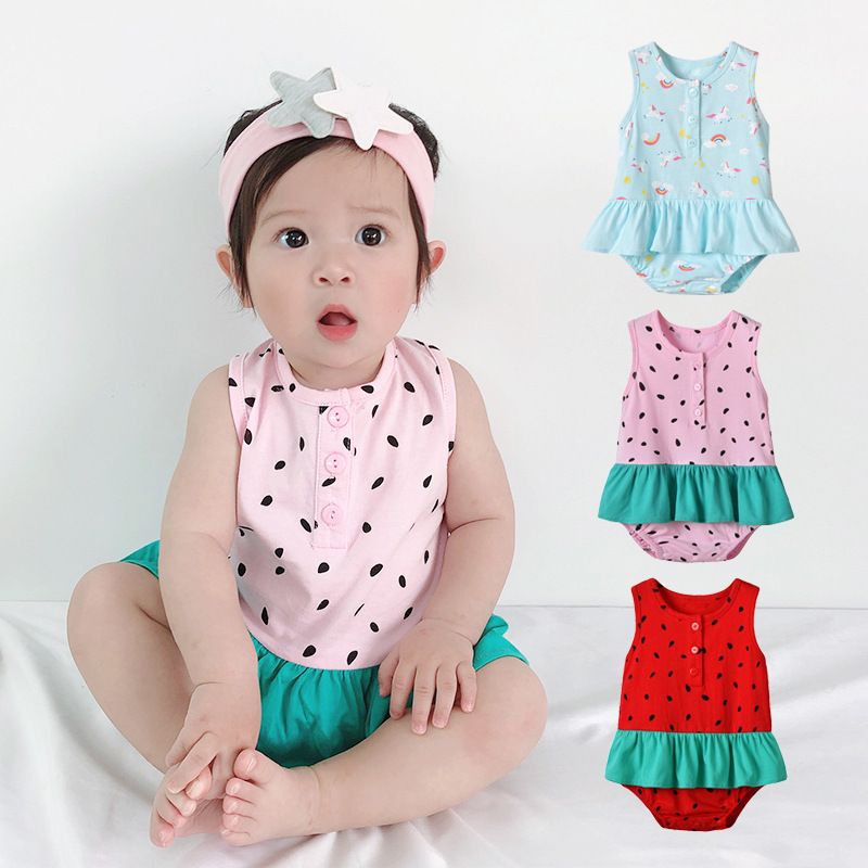 Baby Summer Clothes Baby Romper 0-1 Years Old Newborn Baby Clothes Children's Clothing Jumpsuit 3 Months And A Half Years Old Wholesale Nihaojewelry
